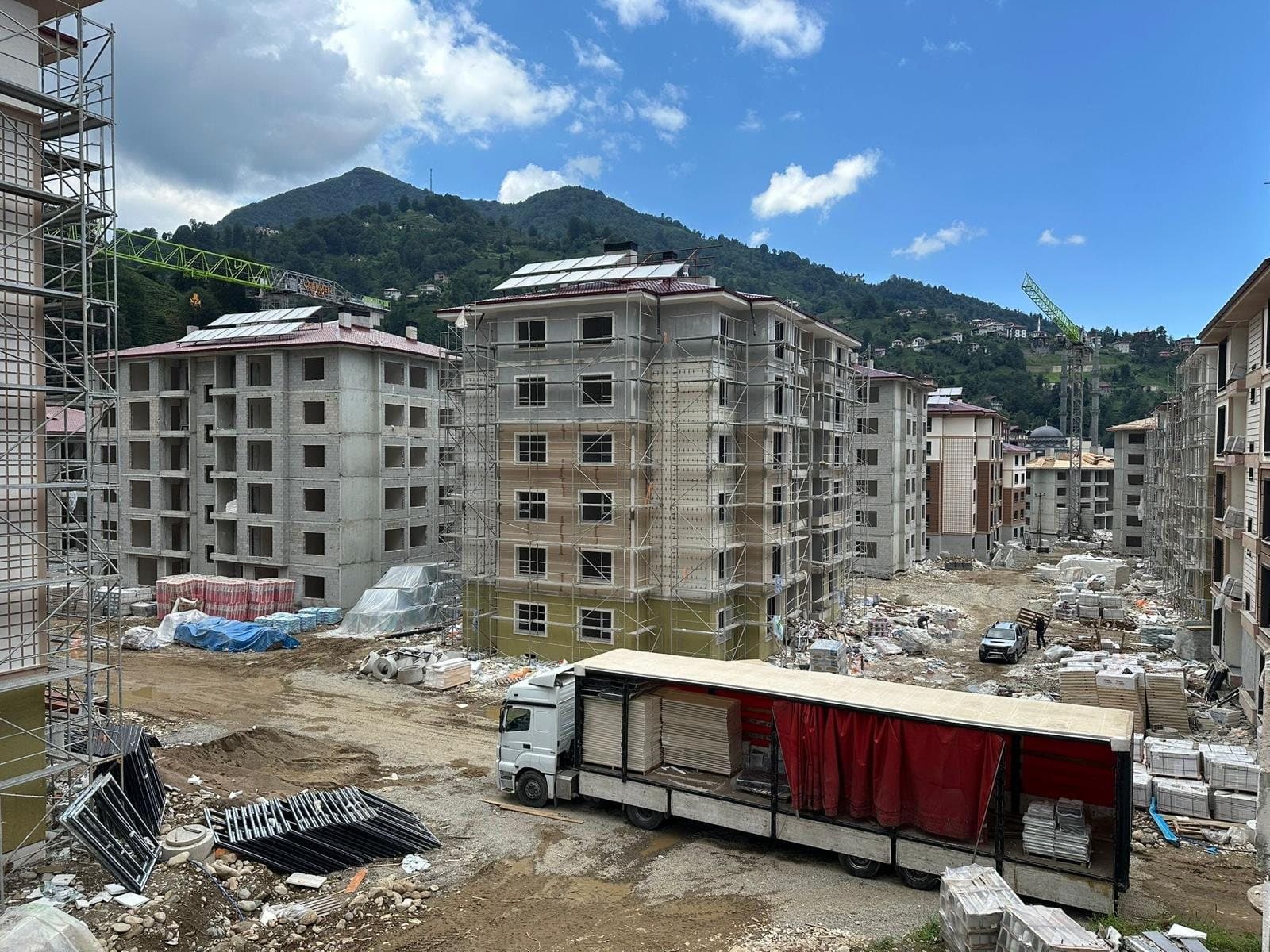 Rize Güneysu TOKİ inşaat aşaması